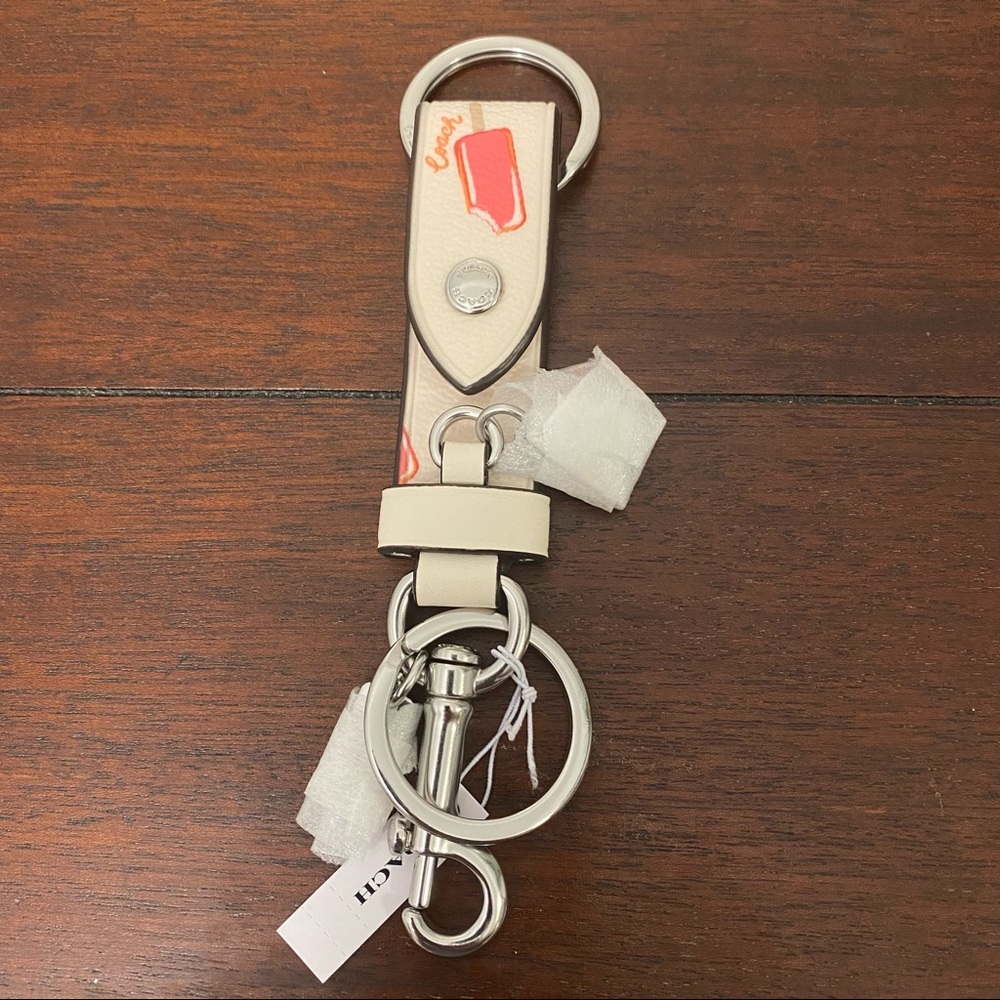 Coach Popsicle Key Ring Keychain Bag Charm - Picture 2 of 8